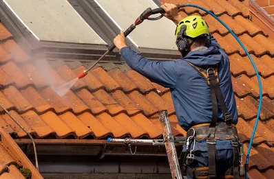 Démoussage et hydrofuge de toiture à Reyniès